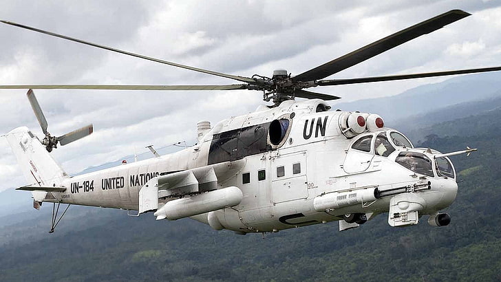 Hélicoptères militaires, Mil Mi-24, Fond d'écran HD