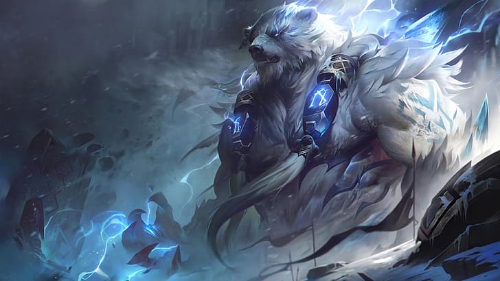 Volibear, League of Legends, Riot Games, Tapety HD