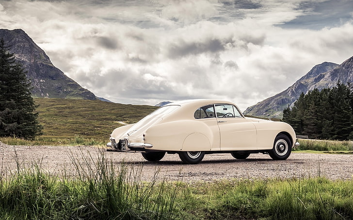 1952, auto, automobile, bentley, car, continental, luxury, r-type, retro, vehicle, vintage, HD wallpaper