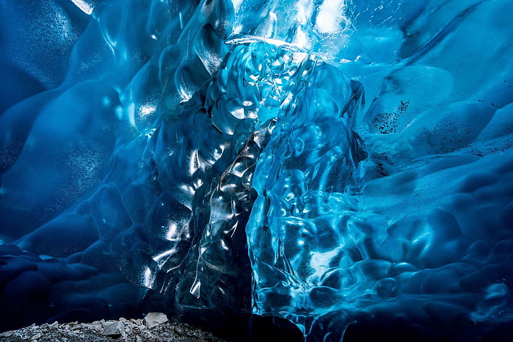 Caves, Cave, Ice, HD wallpaper