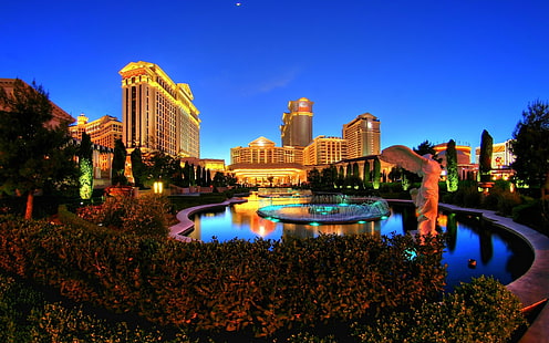 Caesars Palace Лас-Вегас Отель & Казино, отель, дворец, Вегас, Цезарь, казино, HD обои HD wallpaper