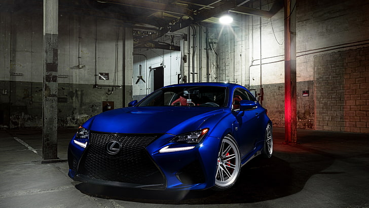 lexus rc f, biru, tampilan depan, olahraga, mobil, Kendaraan, Wallpaper HD