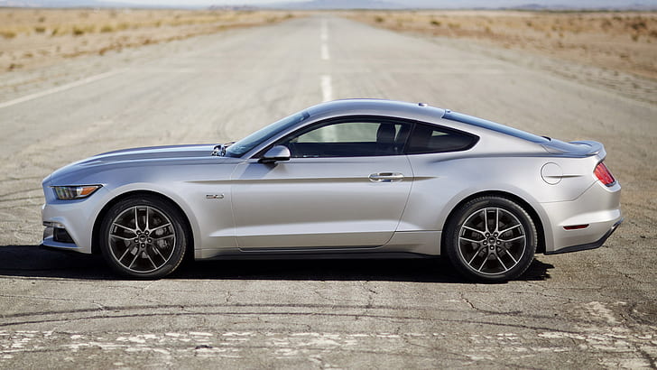 Ford, Ford Mustang GT, Car, Coupé, Muscle Car, Silver Car, Sfondo HD