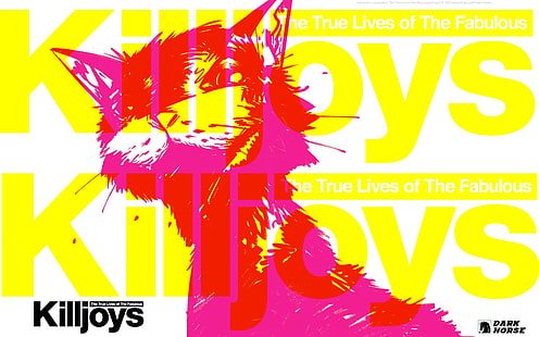 gelbe und rote Killjoys Illustration, die wahren Leben der fabelhaften Killjoys, Gefahrentage, meine chemische Romanze, bessere lebende Industrien, dunkles Pferd, Comic-Bücher, HD-Hintergrundbild HD wallpaper