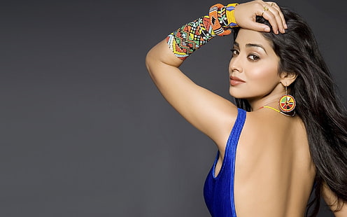 shriya saran, indiska kändisar, flickor, desi-flickor, rygglösa, HD tapet HD wallpaper