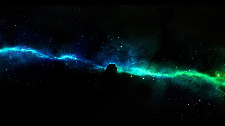 illustrazione della Via Lattea, Nebulosa Testa di Cavallo, nebulosa, spazio, arte spaziale, arte digitale, Sfondo HD