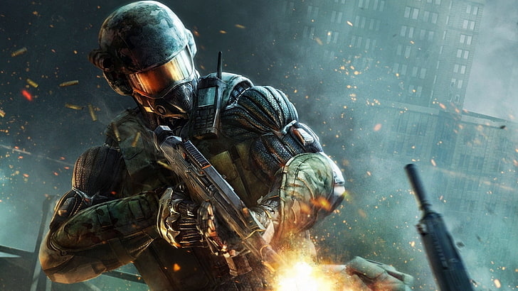 Videospiele, Pistole, Crysis, Soldat, HD-Hintergrundbild