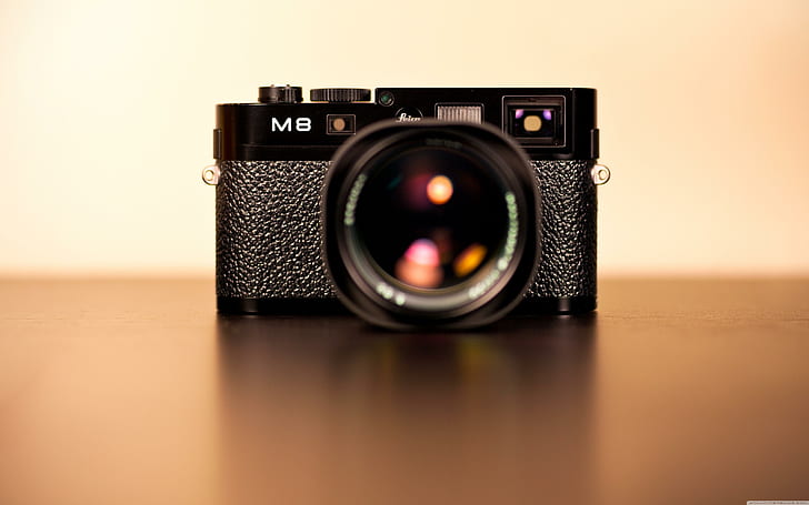 Leica camera, black m8 camera, camera, leica, picture, diverse, HD wallpaper