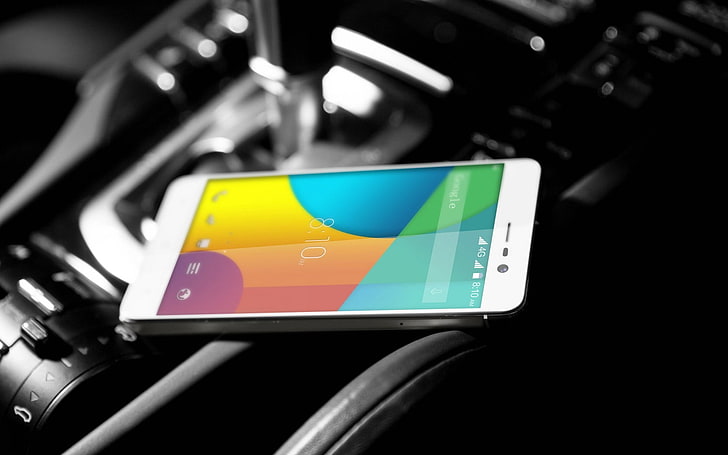 biały smartfon z Androidem, blackview, omega pro, smartfon, ekran, Tapety HD