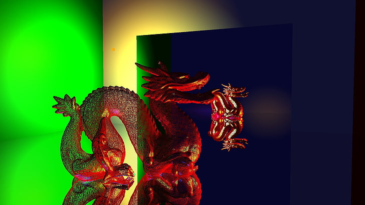 dragon wireframe 3d, HD wallpaper
