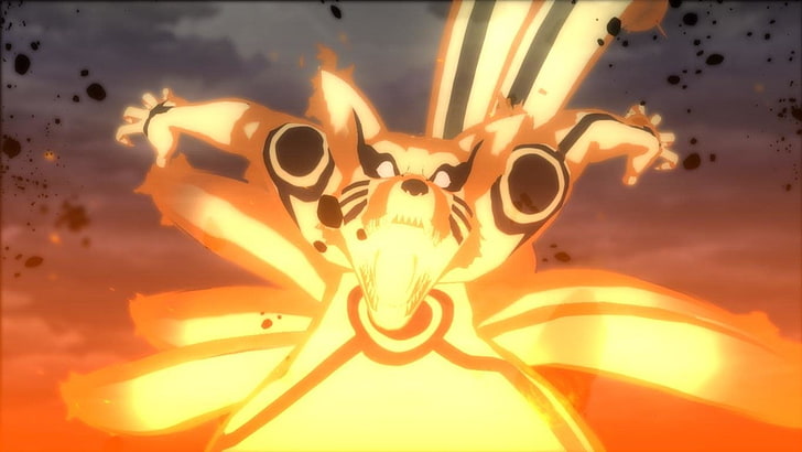 Video Oyunu, Naruto Shippuden: Ultimate Ninja Fırtına Devrimi, Kurama (Naruto), Naruto, Dokuz Kuyruklu (Naruto), HD masaüstü duvar kağıdı
