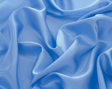 สิ่งทอสีน้ำเงินเนื้อผ้าพับสีฟ้าแสง, วอลล์เปเปอร์ HD HD wallpaper