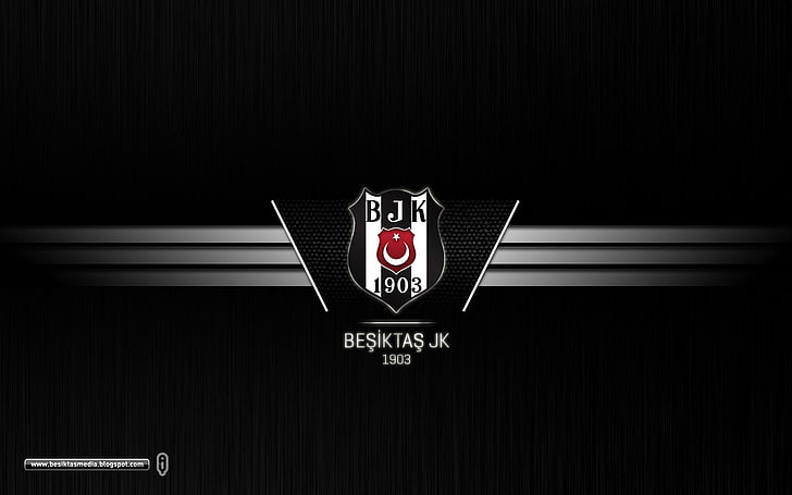 Besiktas-logotyp, Besiktas J.K., Turkiet, turkiska, fotbollsplaner, fotbollsklubbar, HD tapet
