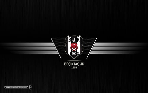 Logo Besiktas, Besiktas J.K., Turchia, turco, campi da calcio, squadre di calcio, Sfondo HD HD wallpaper