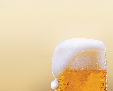 แก้วเบียร์แก้วใสโฟมหยดเบียร์, วอลล์เปเปอร์ HD HD wallpaper