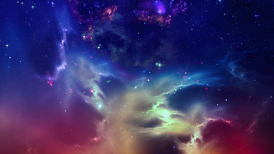 1920x1080 px art artwork digital nebulae kosmos gwiazdy Anime Gundam Seed HD Art, sztuka, cyfrowa, kosmos, gwiazdy, grafika, mgławice, 1920x1080 pikseli, zewnętrzna, Tapety HD HD wallpaper