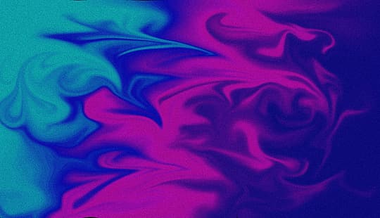 abstrakt, fließend, bunt, Color Burst, Interferenz, Formen, blau, gelb, orange, lila, HD-Hintergrundbild HD wallpaper