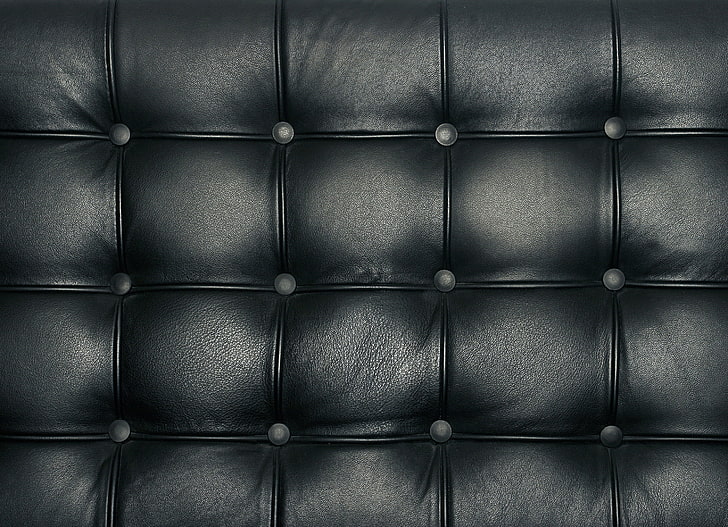 black, leather, upholstery, HD wallpaper