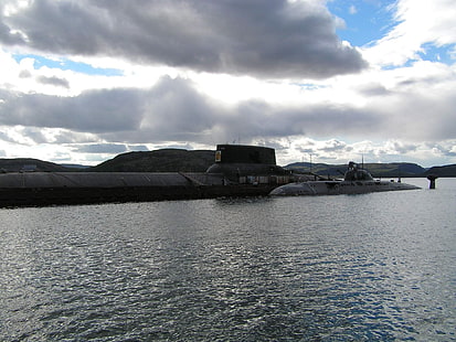 Намеченное.941 Акула класса ССБН, ВМФ России, ССБН Тайфун, подводная лодка, HD обои HD wallpaper