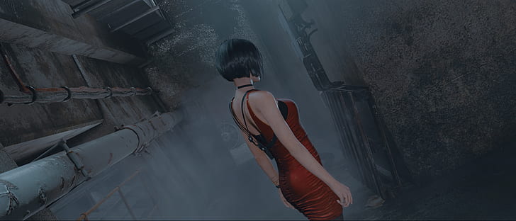 снимка на екрана, Resident Evil 2 Remake, ada wong, герои от видеоигри, компютърни игри, Resident Evil 2, Resident Evil, HD тапет