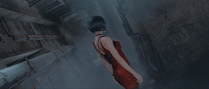 снимка на екрана, Resident Evil 2 Remake, ada wong, герои от видеоигри, компютърни игри, Resident Evil 2, Resident Evil, HD тапет HD wallpaper