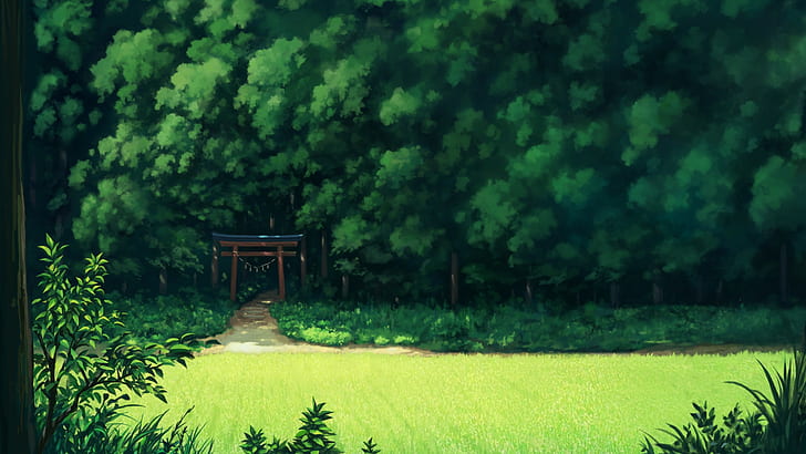 Anime, Landscape, HD wallpaper | Wallpaperbetter