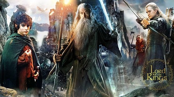 Lord of the Rings, Lord of the Rings graphic wallpaper, Movies, The Hobbit, lord of the rings, legolas, lotr, yuzuklerinefendisi, hd lord of the rings, aragorn, gimli, frodo, return of the king, lord of the rings two towers, lord of the rings fellowship of the ring, hobbit unexpected journey, hobbit desolation of smaug, elijah wood, frodo baggins, orlando bloom, viggo mortensen, ian mckellen, HD wallpaper HD wallpaper