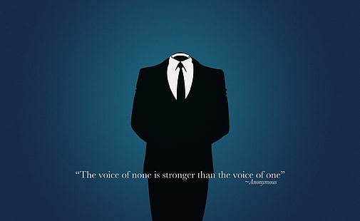 Anonymous Art, ClipArt schwarzer Anzug, Computer, Sonstige, Anonymous, HD-Hintergrundbild HD wallpaper
