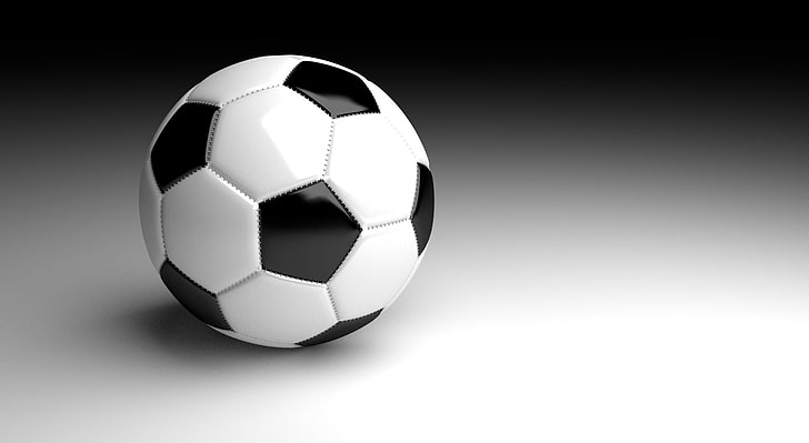 Futbol, ​​beyaz ve siyah futbol topu, spor, futbol, ​​futbol, ​​oyun, oyun, top, spor, blackandwhite, HD masaüstü duvar kağıdı