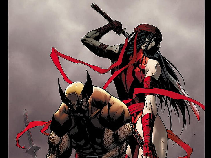 Comics, Savage Wolverine, Elektra (Marvel Comics), Wolverine, HD wallpaper