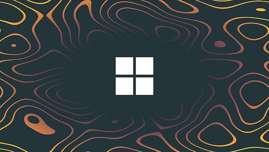 abstrakcja, sztuka cyfrowa, Windows 11, minimalizm, linie, Tapety HD HD wallpaper