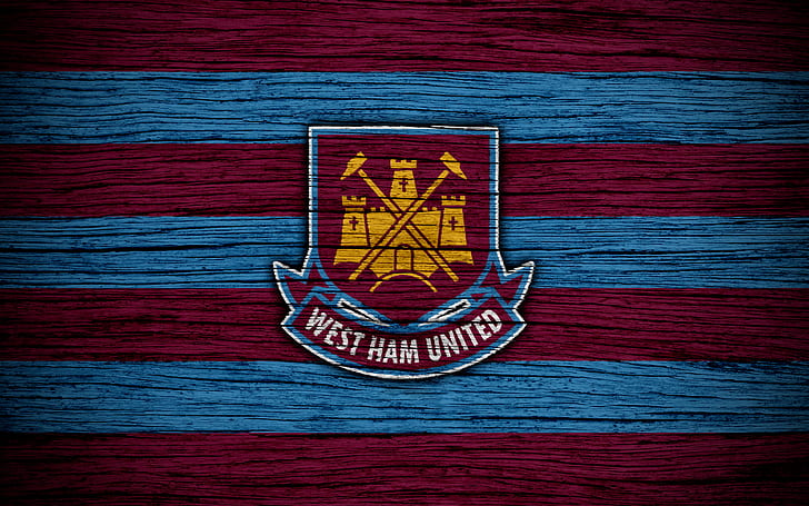 축구, West Ham United F.C., 엠블럼, 로고, HD 배경 화면