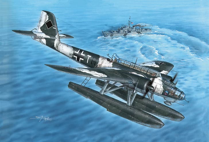 สงครามโลกครั้งที่สอง, สงคราม, ทหาร, เครื่องบินทหาร, เครื่องบิน, เครื่องบิน, กองทัพ, เยอรมนี, เครื่องบินลอยน้ำ, เรือบิน, Heinkel He 115, Kriegsmarine, กองทัพอากาศ, วอลล์เปเปอร์ HD