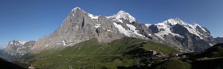 Landschaft, Berge, Mehrfachanzeige, Doppelmonitore, HD-Hintergrundbild