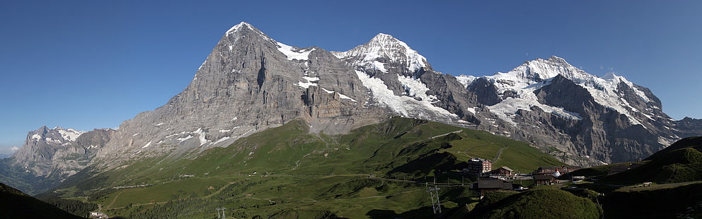 Landschaft, Berge, Mehrfachanzeige, Doppelmonitore, HD-Hintergrundbild HD wallpaper