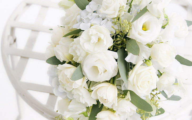 *** White Bouquet ***, natura, bukiet, kwiaty, bialy, natura e paesaggi, Sfondo HD