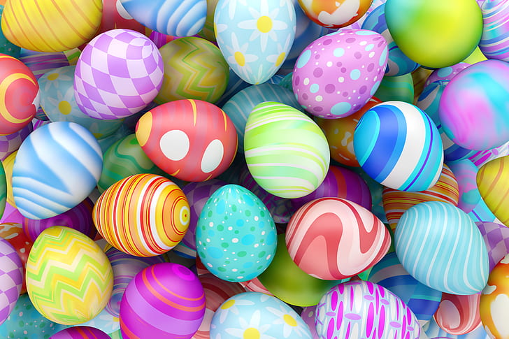Pascua, primavera, huevos, felices Pascuas, huevos de Pascua, Fondo de pantalla HD