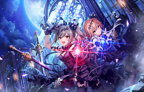 Anime, The Idolmaster: Cinderella Girls Starlight Stage, Asuka Ninomiya, Ranko Kanzaki, HD wallpaper HD wallpaper