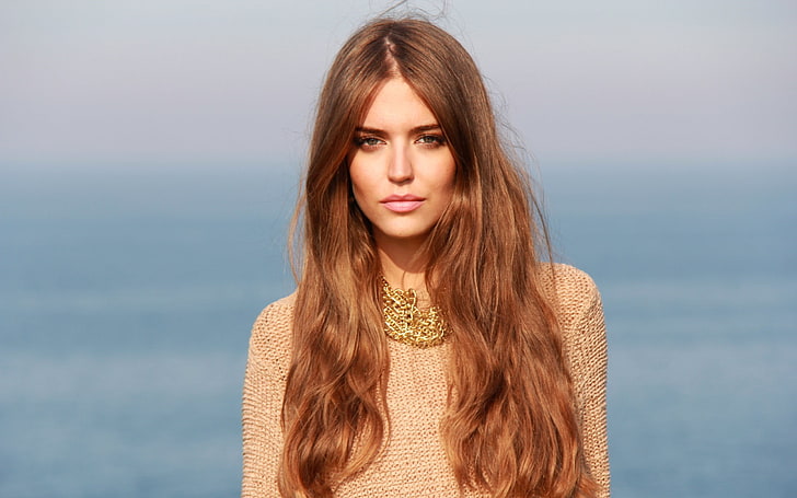 wanita, model, Clara Alonso, berambut cokelat, Wallpaper HD