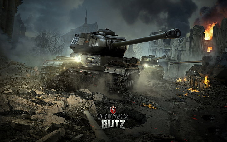 Tapeta World of Tanks Blitz, World of Tanks, Blitz, sieć do gier wojennych, czołg, IS-2, Tapety HD