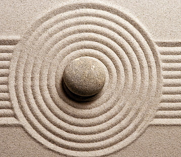 Sten, sand, harmoni, Zen, HD tapet HD wallpaper