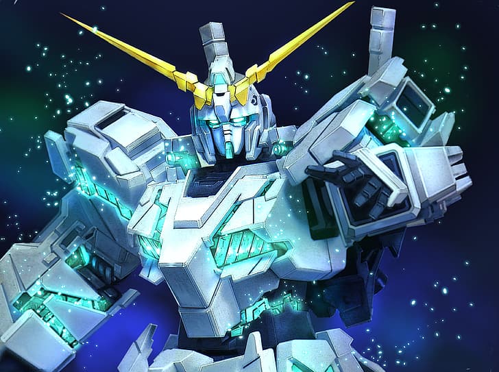 อะนิเมะ Mech Gundam Super Robot Wars Mobile Suit Gundam Unicorn RX-0 Unicorn Gundam งานศิลปะ ศิลปะดิจิตอล ศิลปะแฟนซี, วอลล์เปเปอร์ HD