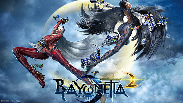 Bayoneta 2 digital wallapaper, Bayonetta, Bayonetta 2, Wii U, video games, HD wallpaper