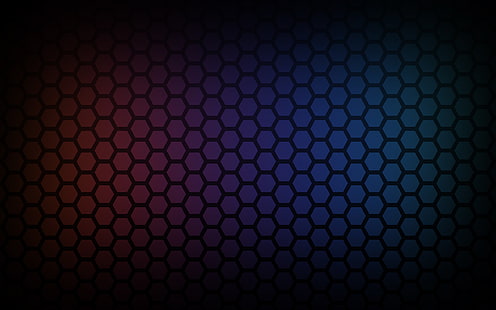 black honeycomb graphic wallpaper, hexagon, colorful, pattern, gradient, honeycombs, abstract, textured, texture, digital art, HD wallpaper HD wallpaper