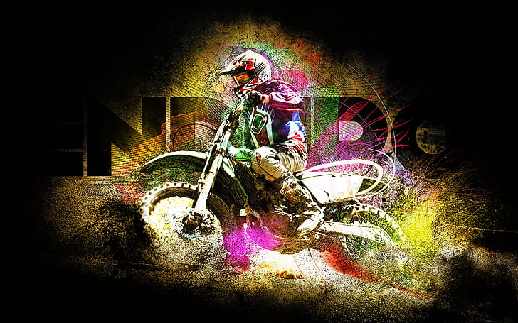 Enduro Racing HD, creative, graphics, creative and graphics, racing, enduro, HD wallpaper
