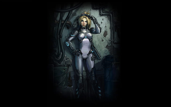 Girl, Ghost, Terra, Blizzard, Terran, Nova, StarCraft, Characters, Nova Terra, Star Craft, Agent X41822N, HD wallpaper