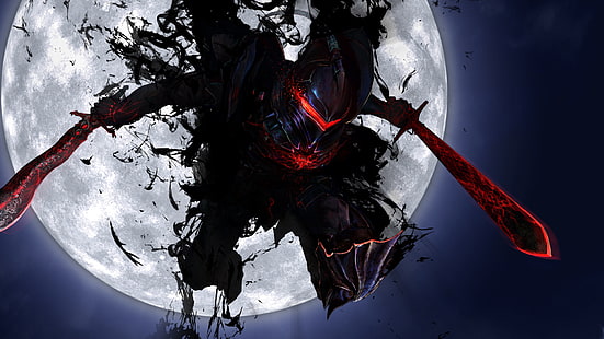 anime, Berserker (Fate Zero), Fate Series, Fate Zero, Knights, Moon, HD wallpaper HD wallpaper