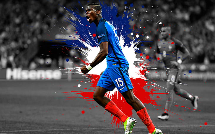 Fotboll, Paul Pogba, franska, HD tapet