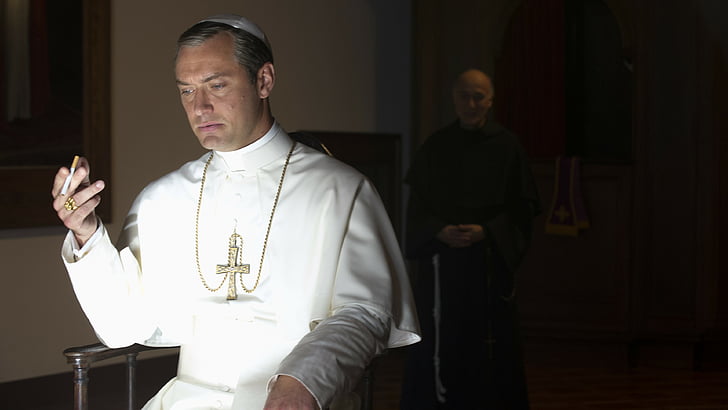 The Young Pope, Jude Law, Diane Keaton, best tv series, HD wallpaper