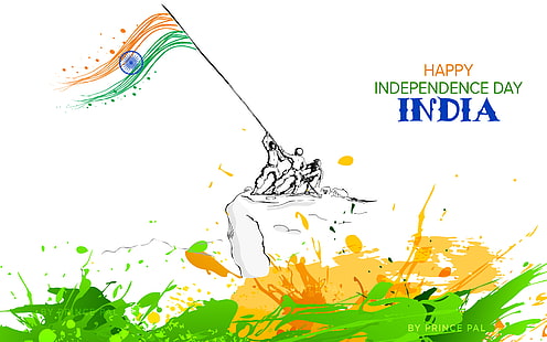 Happy Independence Day India 5K, India, Happy, Independence, Day, HD tapet HD wallpaper